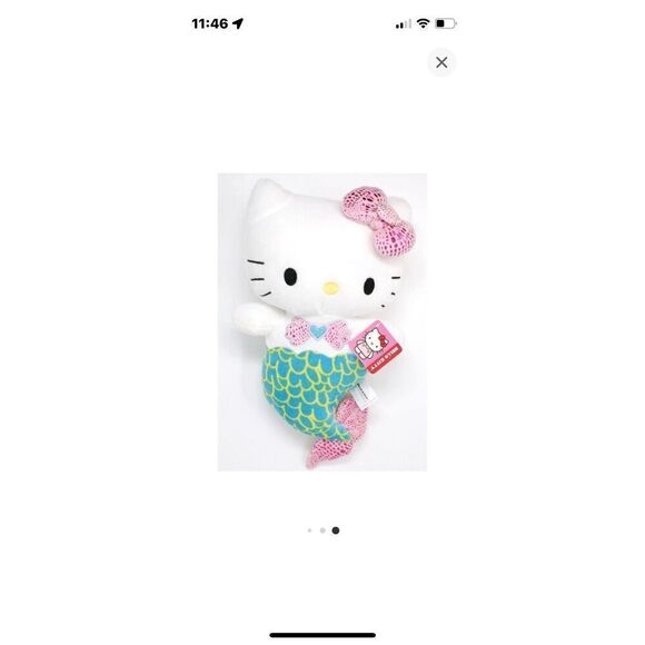 NEW Hello Kitty Mermaid Plush Stuffed Animal - Picture 4 of 4